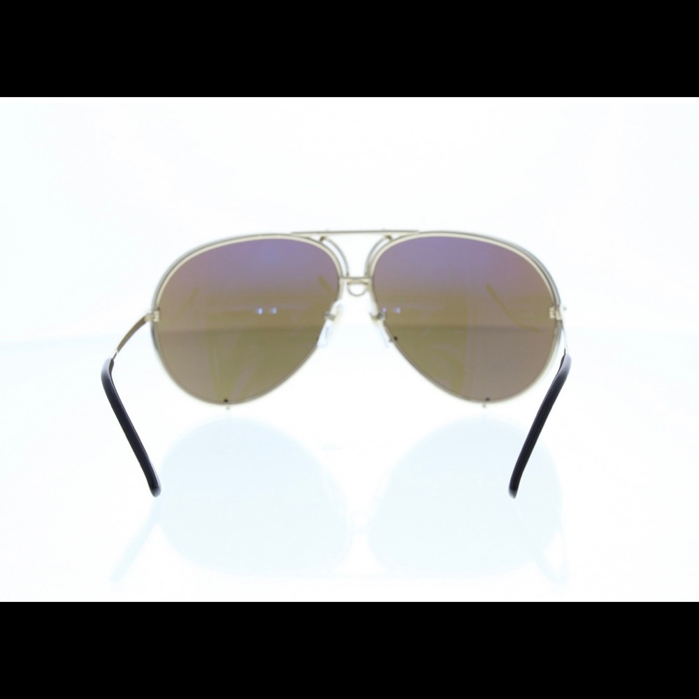 Porsche Design Aviator Sunglasses Brown Gold Frame - Picture 11 of 16